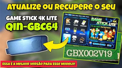 atualizar game stick 4k - game stick 4k lite como restaurar